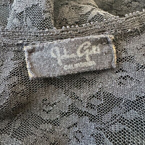 Pacsun John Gault Black Mesh Lace Sheer Long Sleeve Witchy Whimsigoth Top, OS - Picture 4 of 6